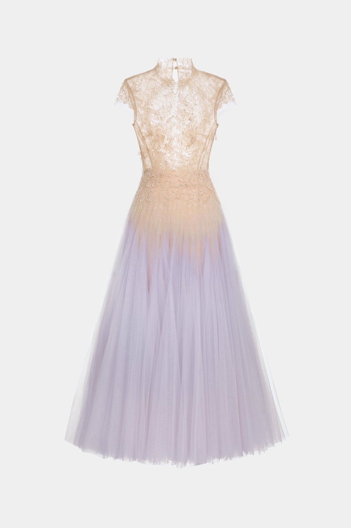 Baby Violet Ombré Cut-Out Lace Dress by Montsand
