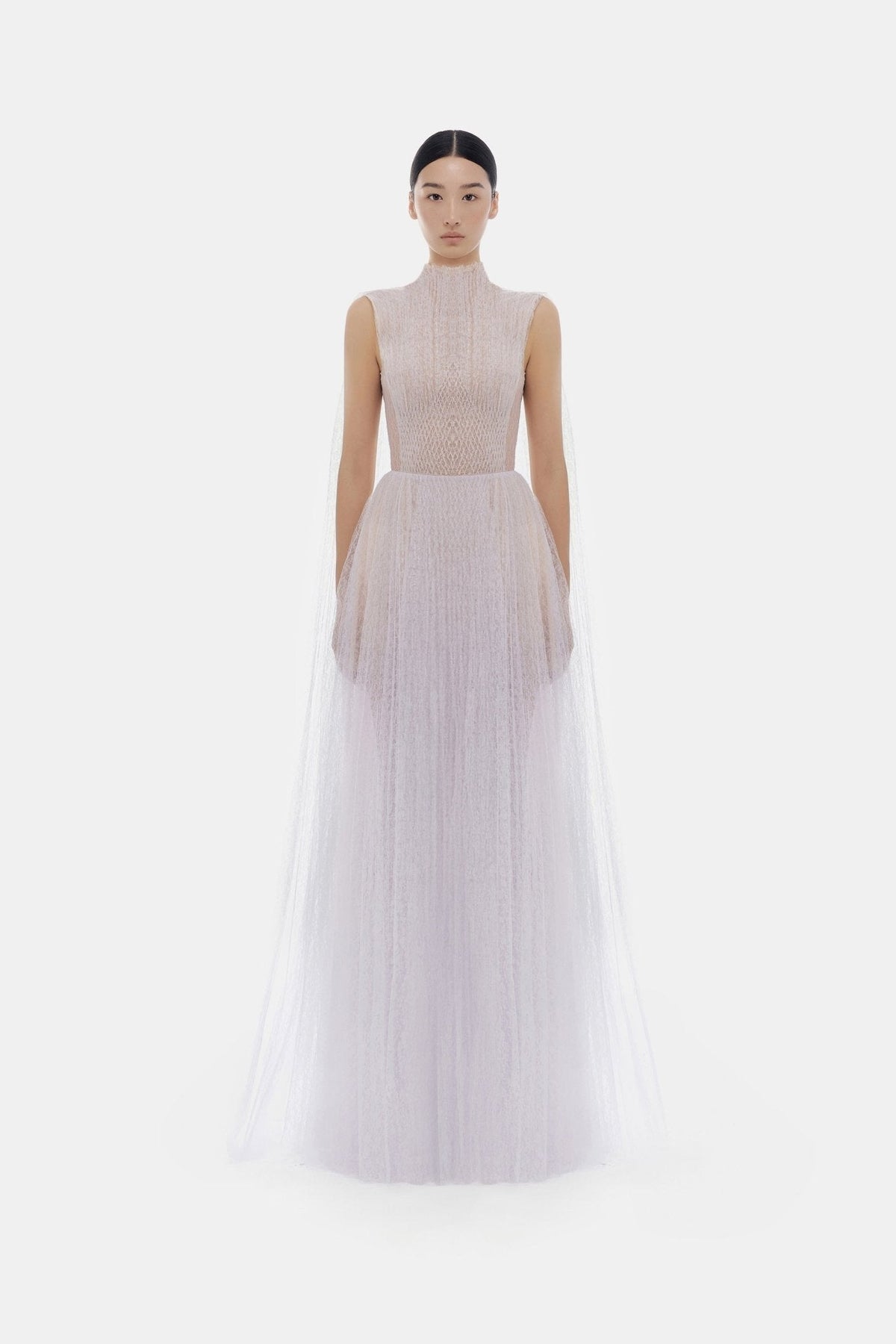 Violet Smocked Lace Maxi Dress by Montsand