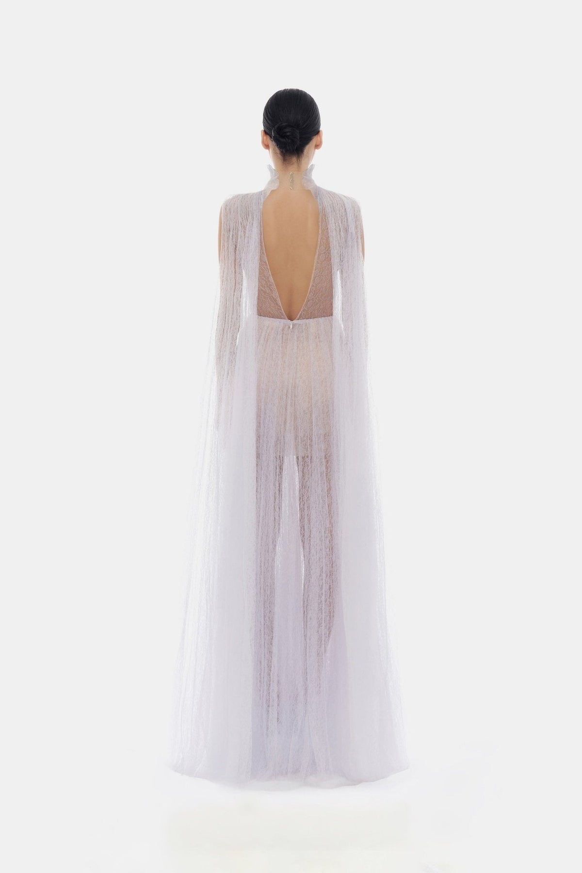 Violet Smocked Lace Maxi Dress by Montsand
