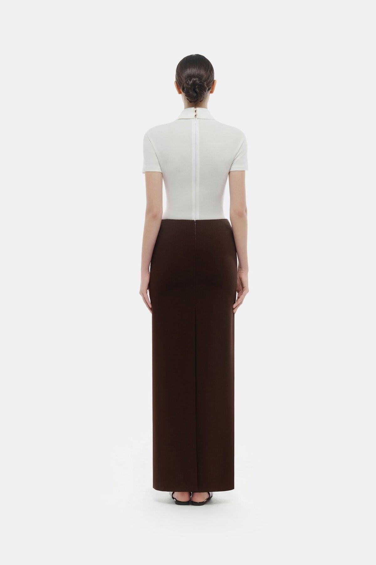 White Corset Polo Bodysuit by Montsand