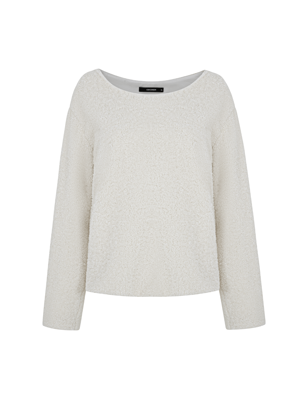 White Faux Fur Top by COCOSIN