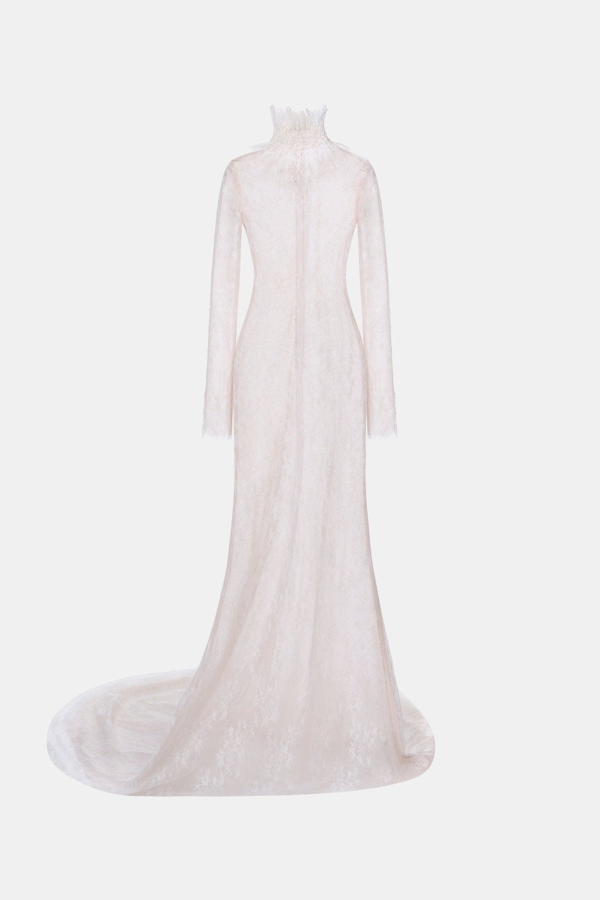 White Floral Lace Maxi Dress by Montsand