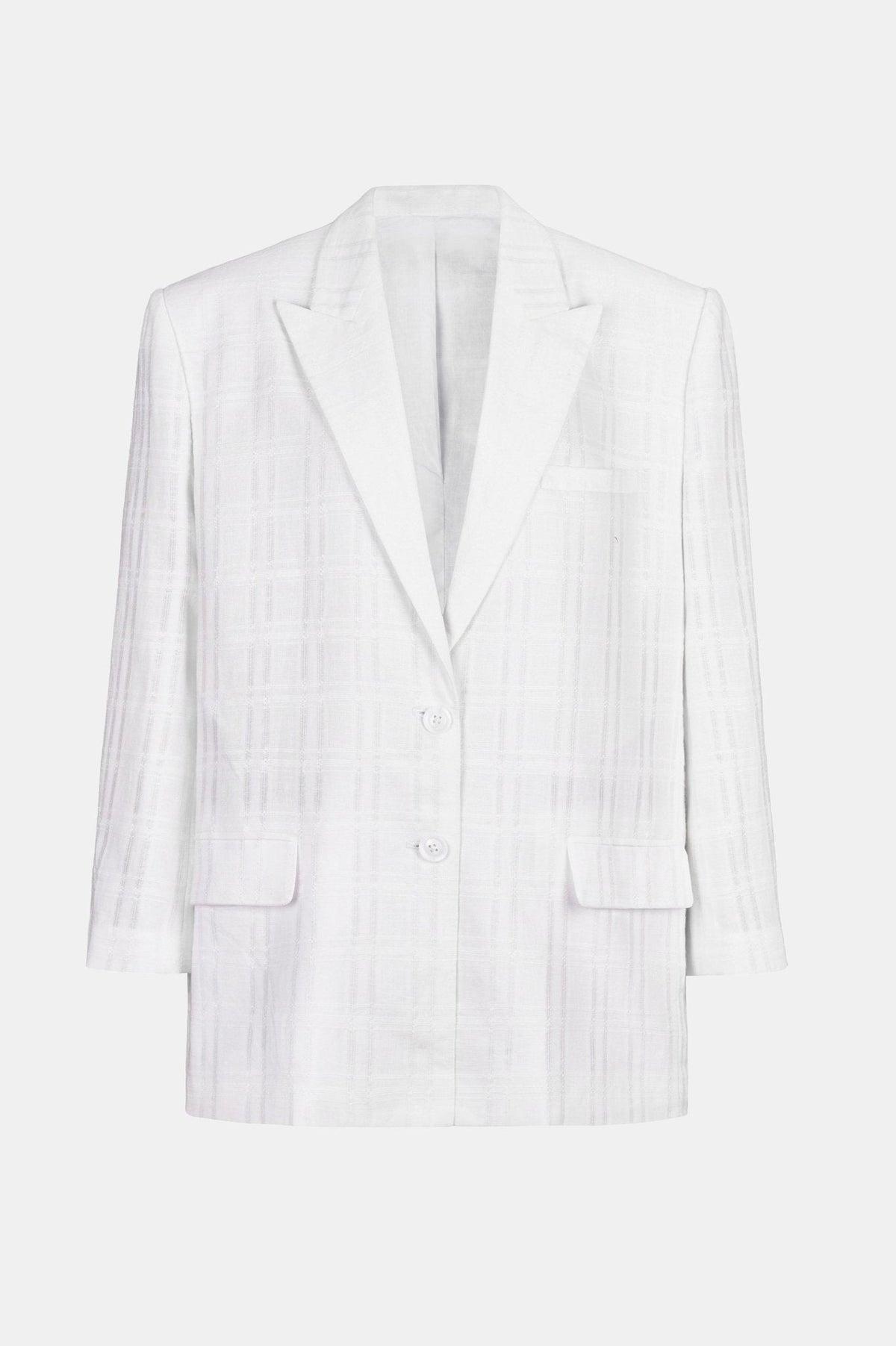 White Linen Blazer by Montsand