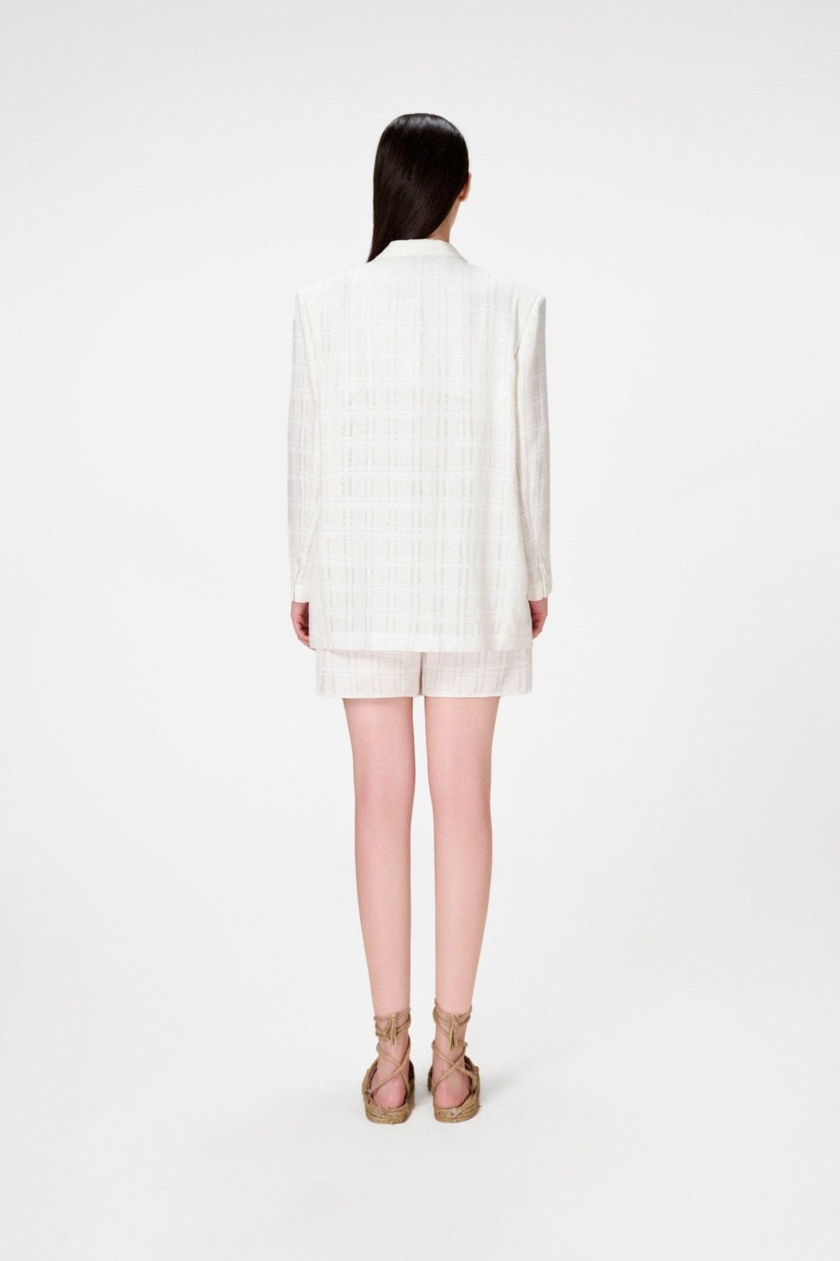 White Linen Blazer by Montsand